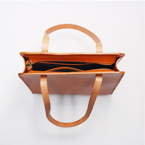 Womens Tote Bag Brown Leather Handbags Shoulder Bag for Women Boutique