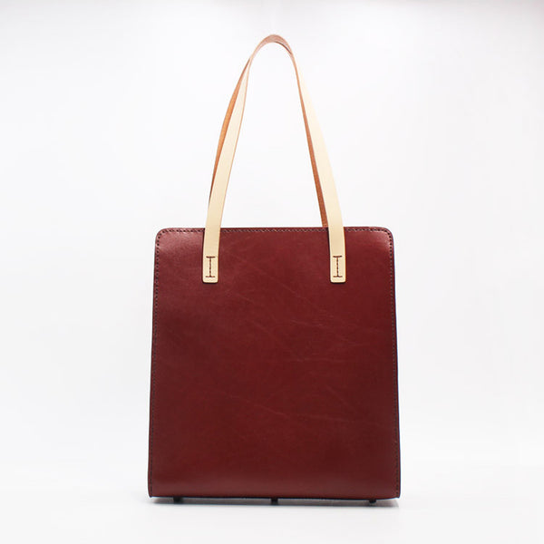 Womens Tote Bag Brown Leather Handbags Shoulder Bag for Women Genuine Leather