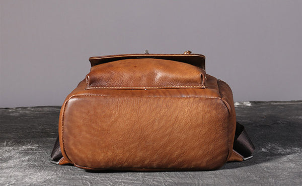 Womens Vintage Brush Off Leather Backpack Purse Rucksack Bag For Women Online