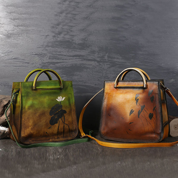 Womens Vintage Genuine Leather Crossbody Bag Purse Handbags For Women Accessories