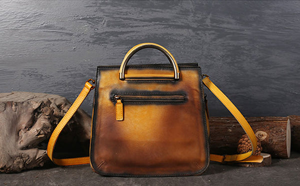 Womens Vintage Genuine Leather Crossbody Bag Purse Handbags For Women Cute