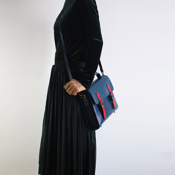 Womens Vintage Leather Satchel Bag Handbags Crossbody Bags for Women Genuine Leather