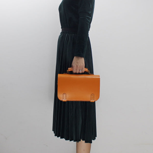 Womens Vintage Leather Satchel Bag Leather Crossbody Bags Handbags work bag 1