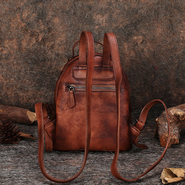 funky mini backpack Funky Womens Genuine Leather Small Backpack Purse Cool Backpacks for W – igemstonejewelry