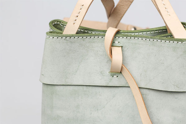 Womens Wax Leather Bucket Bag Crossbody Bags Shoulder Bag for Women Designer