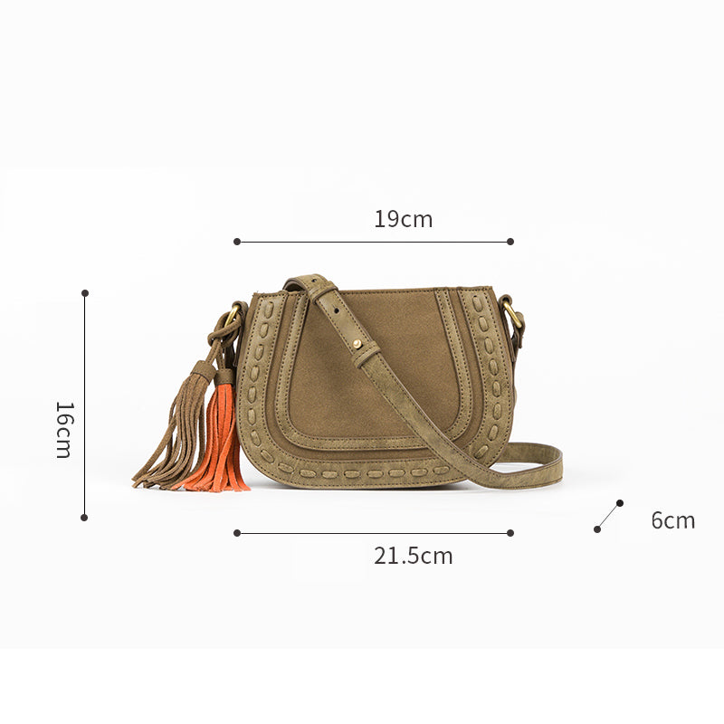 Fringe Crossbody Shoulder Bag Tassel Messenger Bag Fashionable Western  Fringe Purse