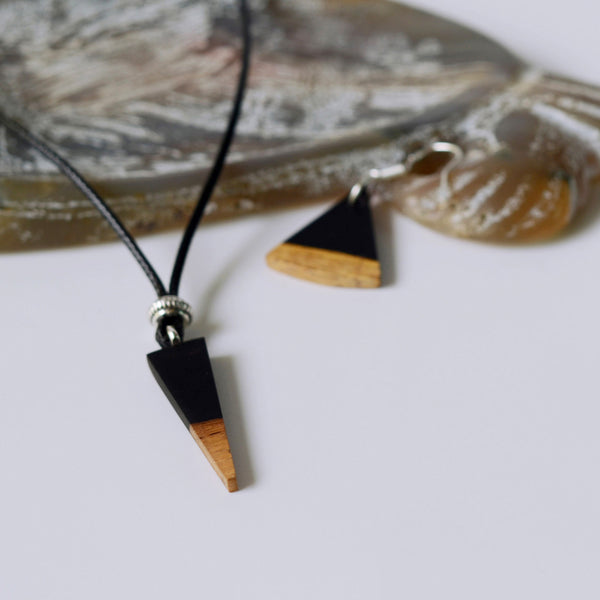 Wood Pendant Necklace Handmade Fashion Jewelry Accessories Gift Women chic