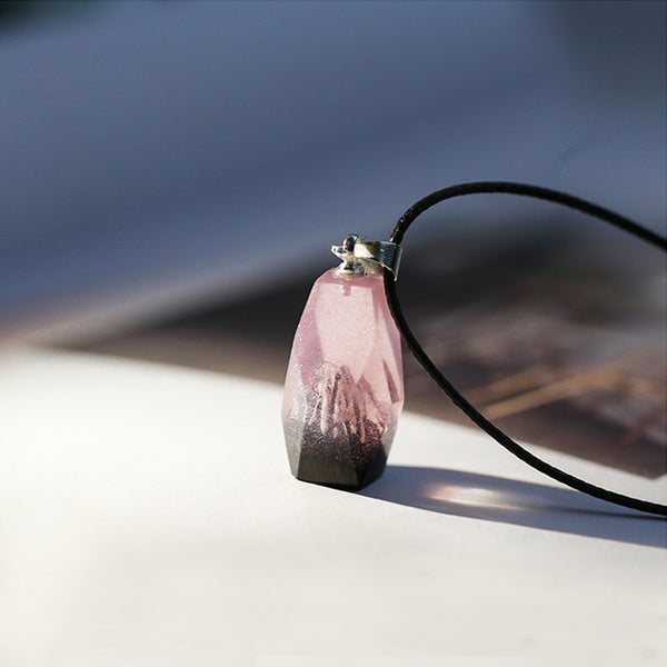 Rose Quartz Pendant Necklace 14K Gold Plated Sterling Silver Jewelry Accessories Women