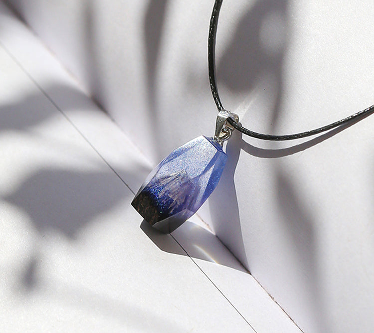 Blue Cameo statement Necklace | Rebekajewelry
