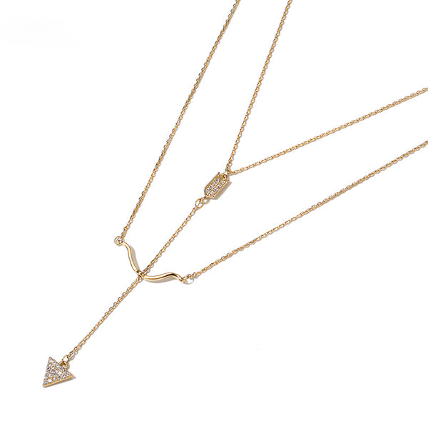 Y-Necklace Gold Fashion Jewelry Accessories Women modern