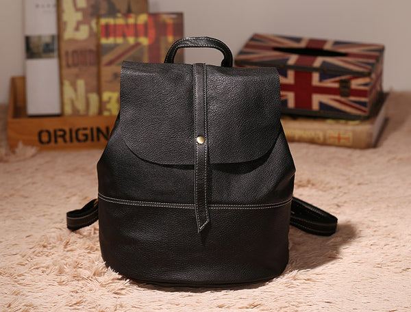 Vintage Leather Womens Backpack Purse Cool Backpacks for Women