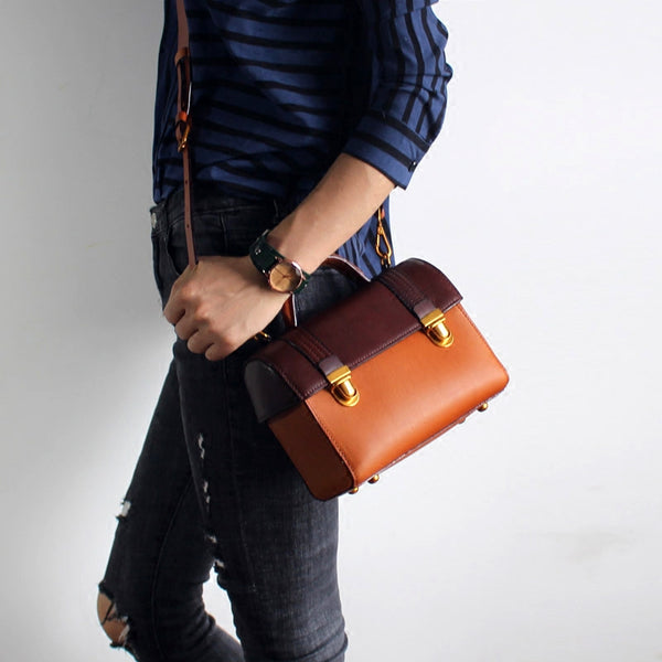vintage Handmade Leather Crossbody Shoulder Bags Case Purses Accessories Gifts Women good purse