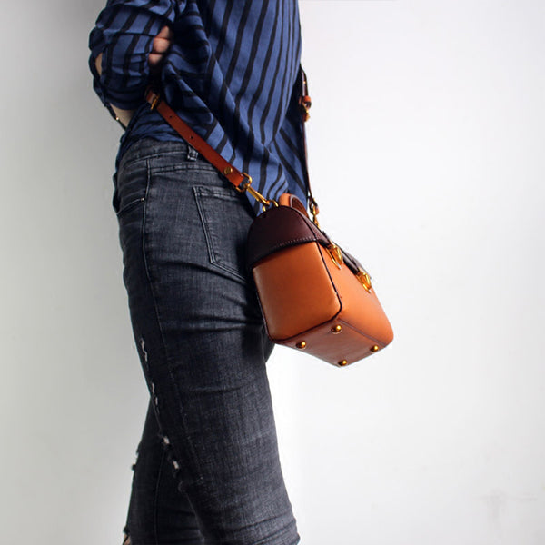 vintage Handmade Leather Crossbody Shoulder Bags Case Purses Accessories Gifts Women wear look
