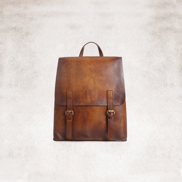 vintage leather backpack bag women