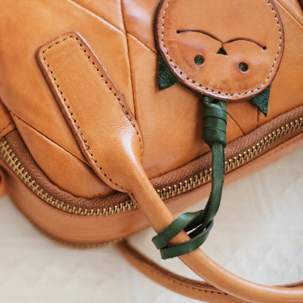 Womens Cute Small Leather Crossbody Purse Top Handle Handbag Funky