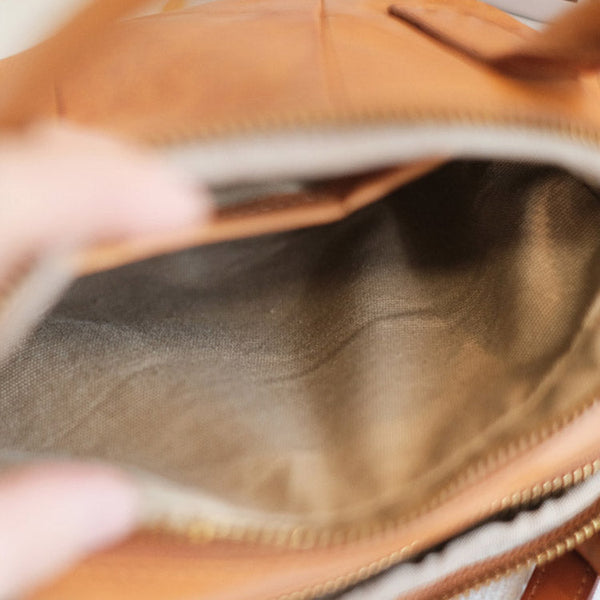 Womens Cute Small Leather Crossbody Purse Top Handle Handbag Inside